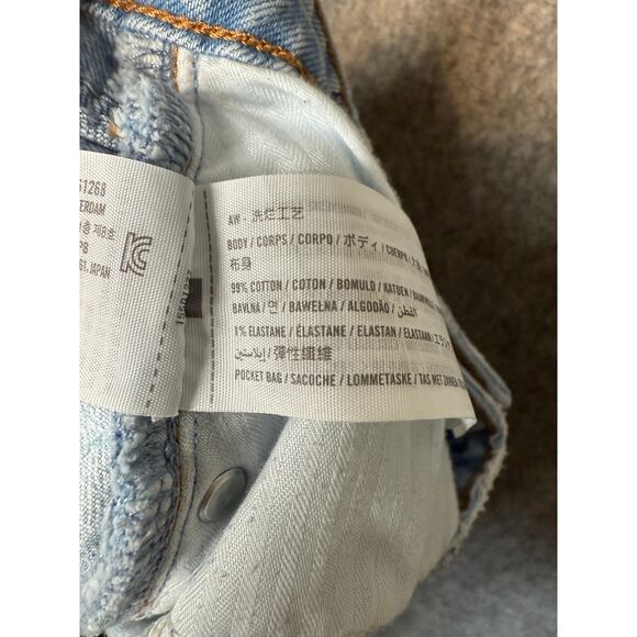 Abercrombie & Fitch 90s Relaxed High Rise Curve Love Jean Distressed - Size 27 - Picture 5 of 8